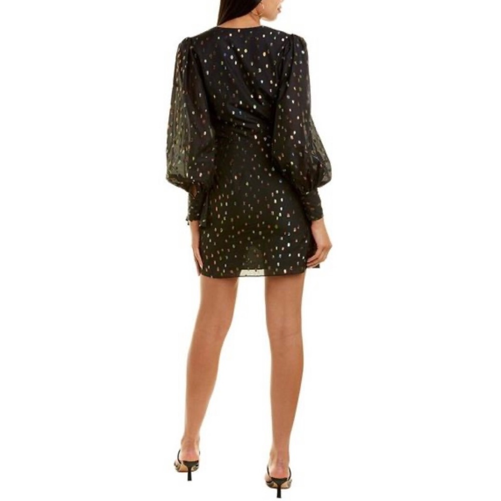 Yumi Kim All or Nothing Sheer Black & Polka Dot Mini Dress - Picture 2 of 8